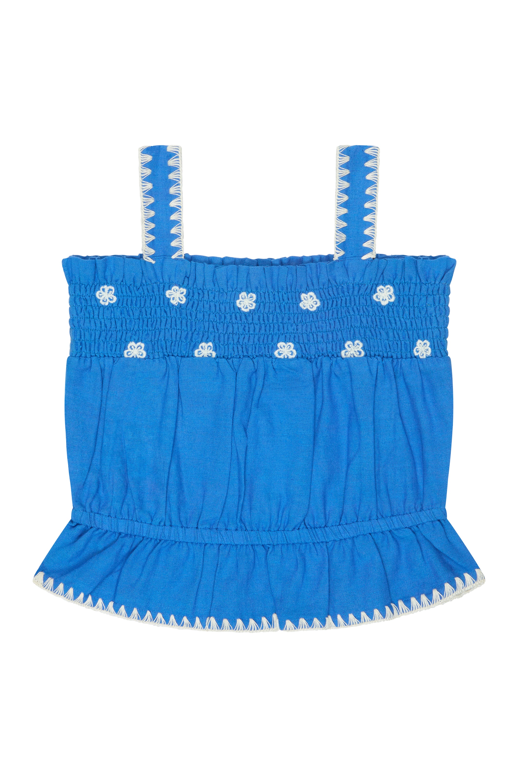 RAFFYA Top in Blue: front