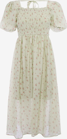Usha - Vestido em verde: frente