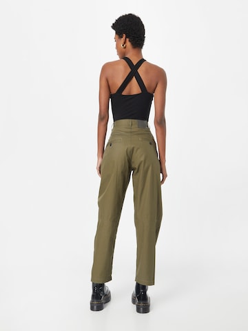 G-Star RAW Regular Pleat-Front Pants in Green