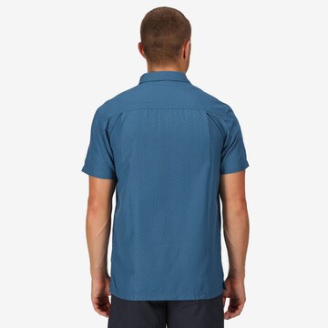 REGATTA Regular fit Athletic Button Up Shirt 'Mindano VII' in Blue