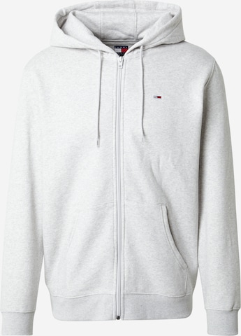 Giacca di felpa di Tommy Jeans in grigio: frontale