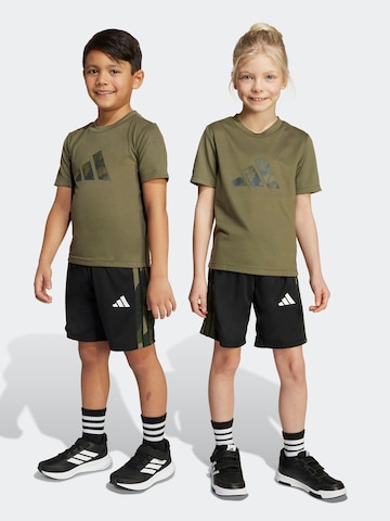 ADIDAS SPORTSWEAR - Fato de treino 'Train Essentials' em verde: frente