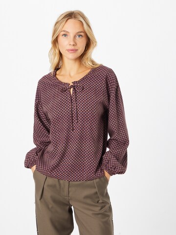 Cream Blouse 'Vimma' in Purple: front