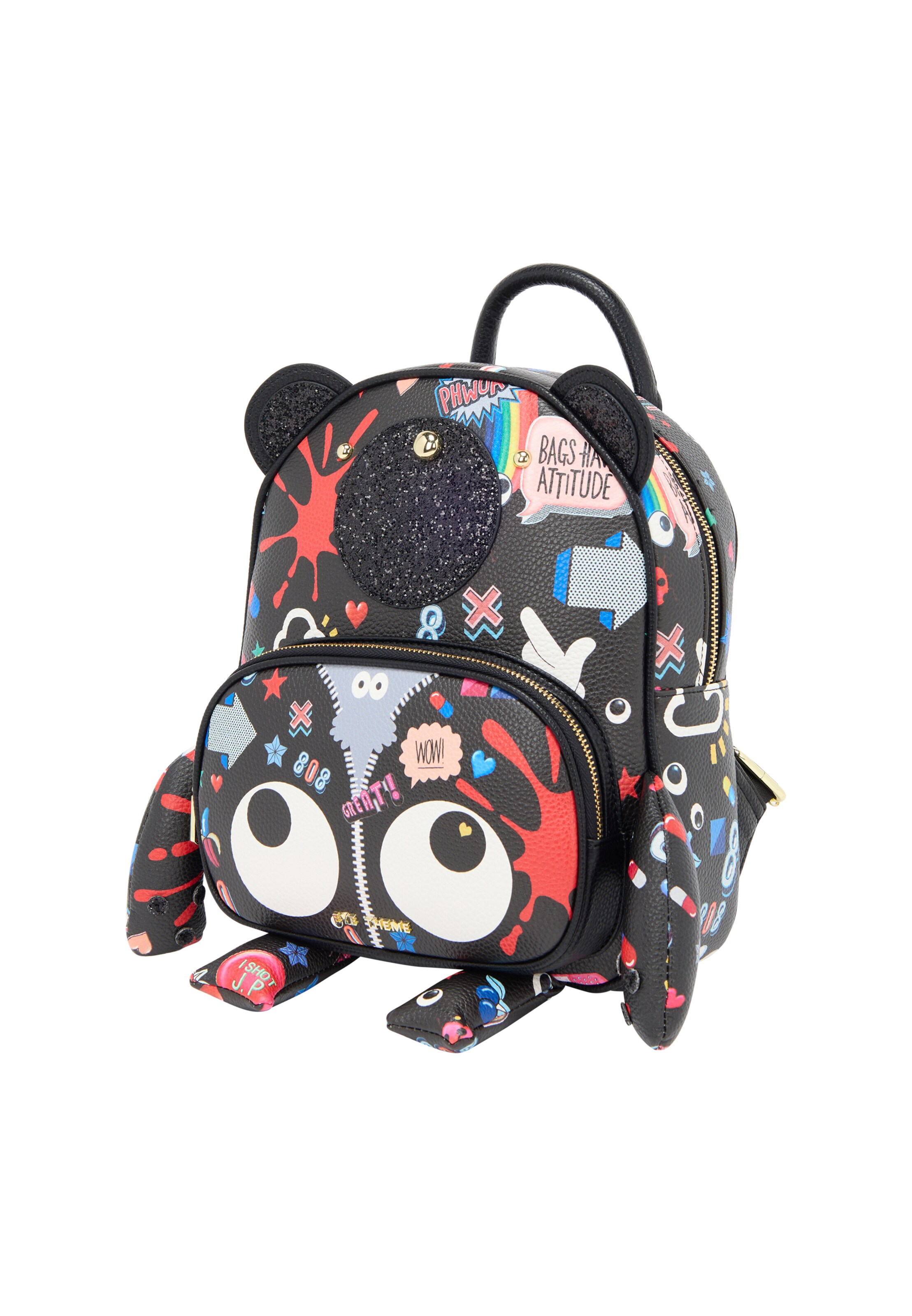 MYMO Σακίδιο πλάτης 'Pop Eyetheme' σε μαύρο