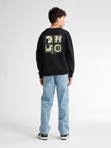 Petrol Industries Sweatshirt 'Pocono' in Zwart: voorkant