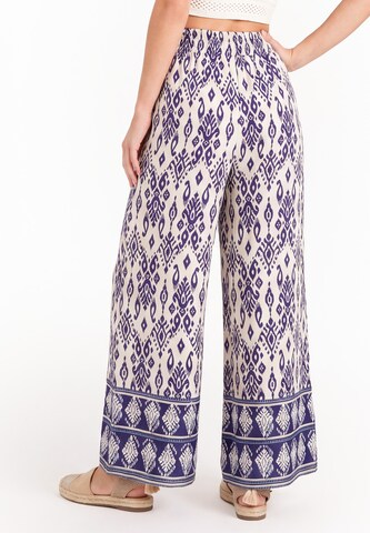 IZIA - Pierna ancha Pantalón 'Boho' en azul