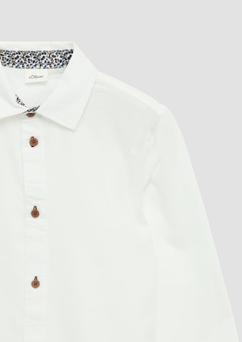 s.Oliver Comfort fit Button Up Shirt in White