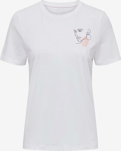 WESTMARK LONDON T-Shirt 'Watercolor' in apricot / schwarz / weiß, Produktansicht