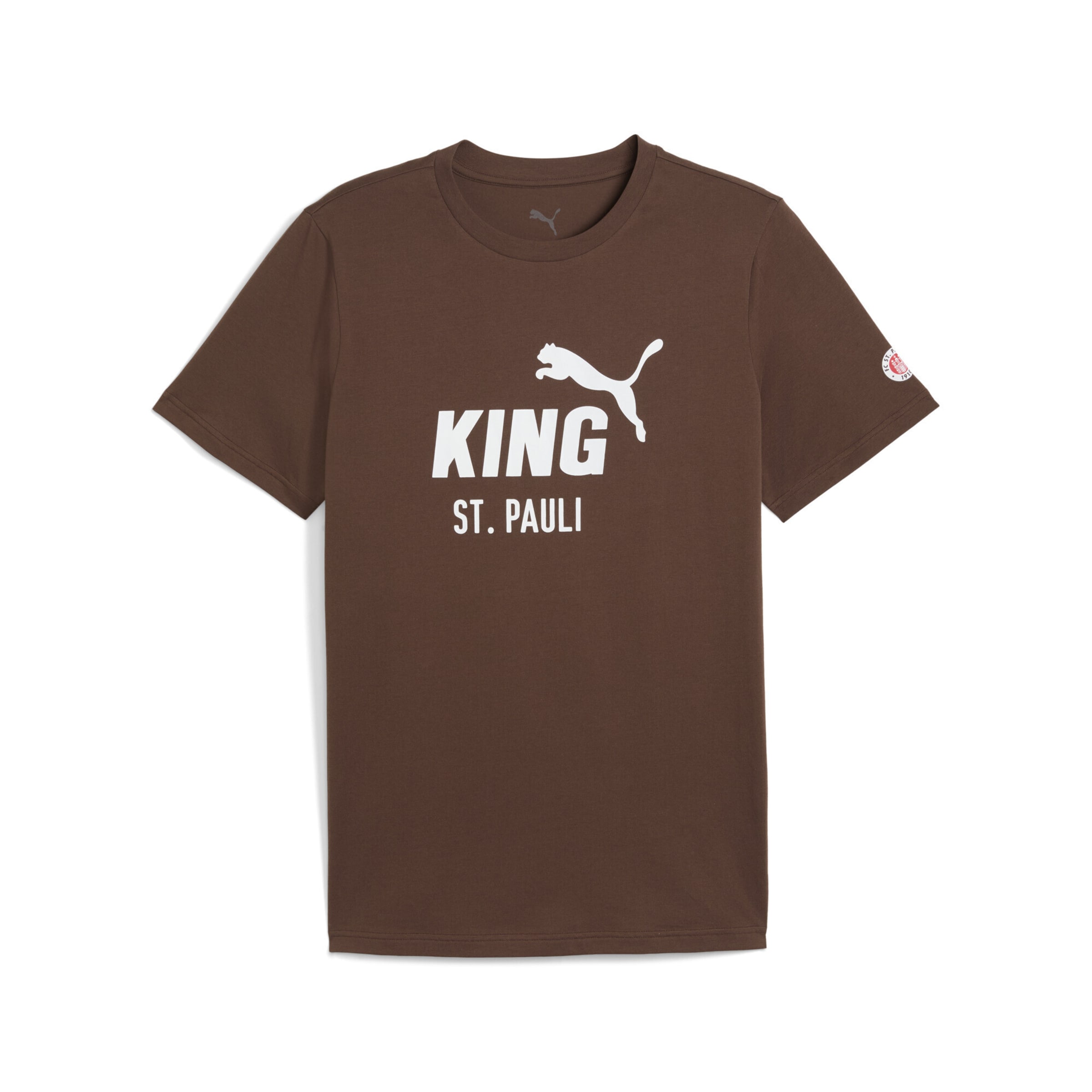 PUMA Performance shirt 'FC St. Pauli King' in Brown: front