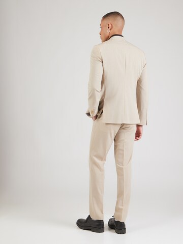 HUGO Slimfit Puku 'Arti-Hesten253X' värissä beige