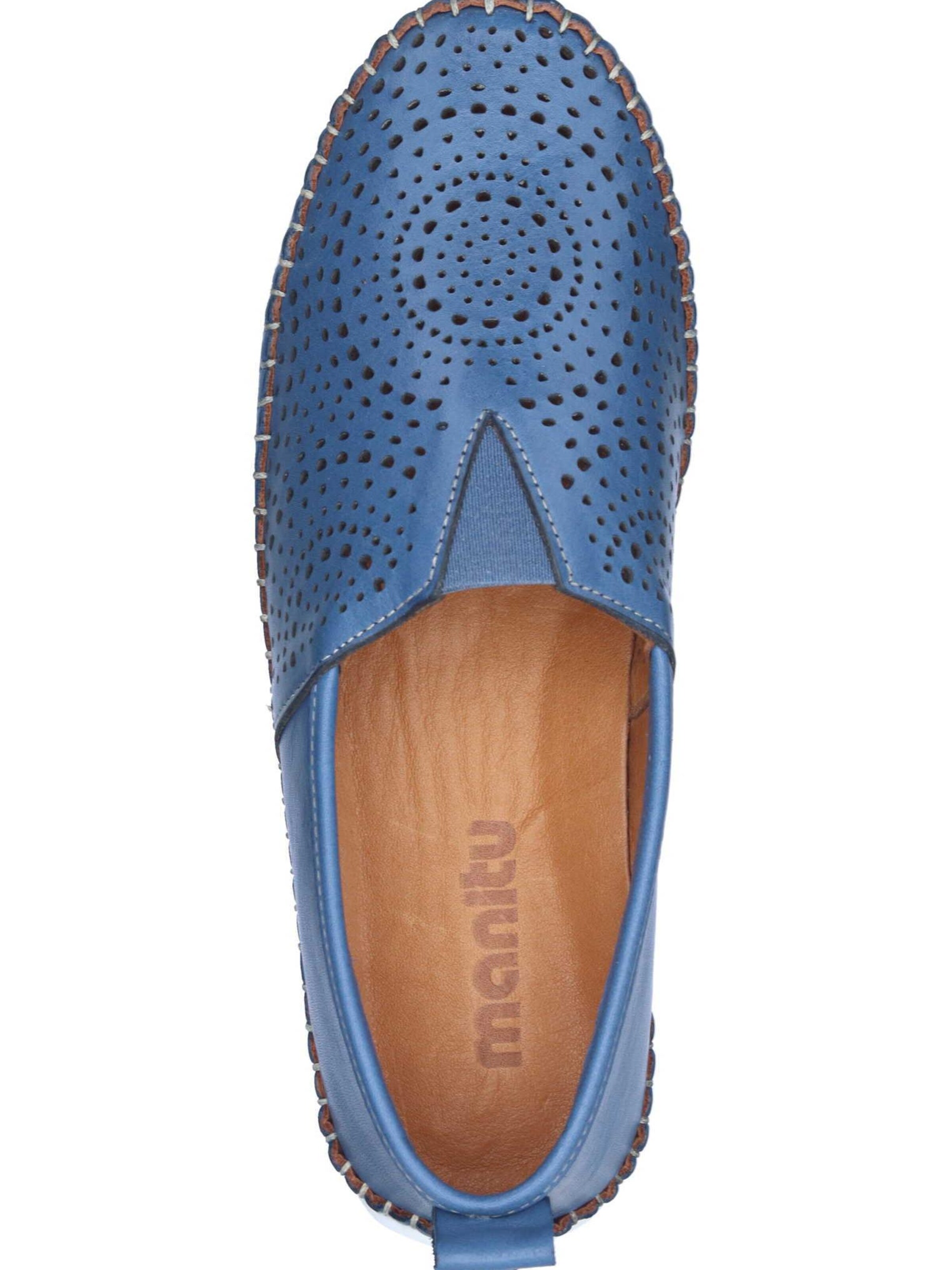 MANITU Classic Flats in Blue