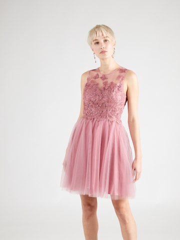 Laona - Vestido de gala en rosa: frente