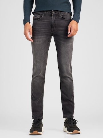 BOSS Slimfit Jeans in Zwart: voorkant