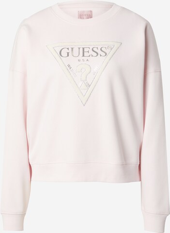 Sweat-shirt GUESS en rose : devant