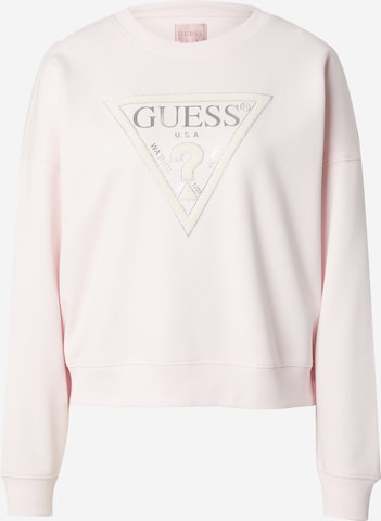 GUESS - Sweatshirt em rosa: frente