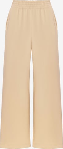 Cat e Lolette Regular Housut 'Palazzo Trousers' värissä beige: etupuoli