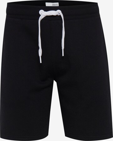 !Solid Regular Pants 'OLIVER' in Black: front