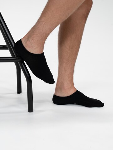 SOLIT socks Sokken 'Footie (zwart)' in Zwart
