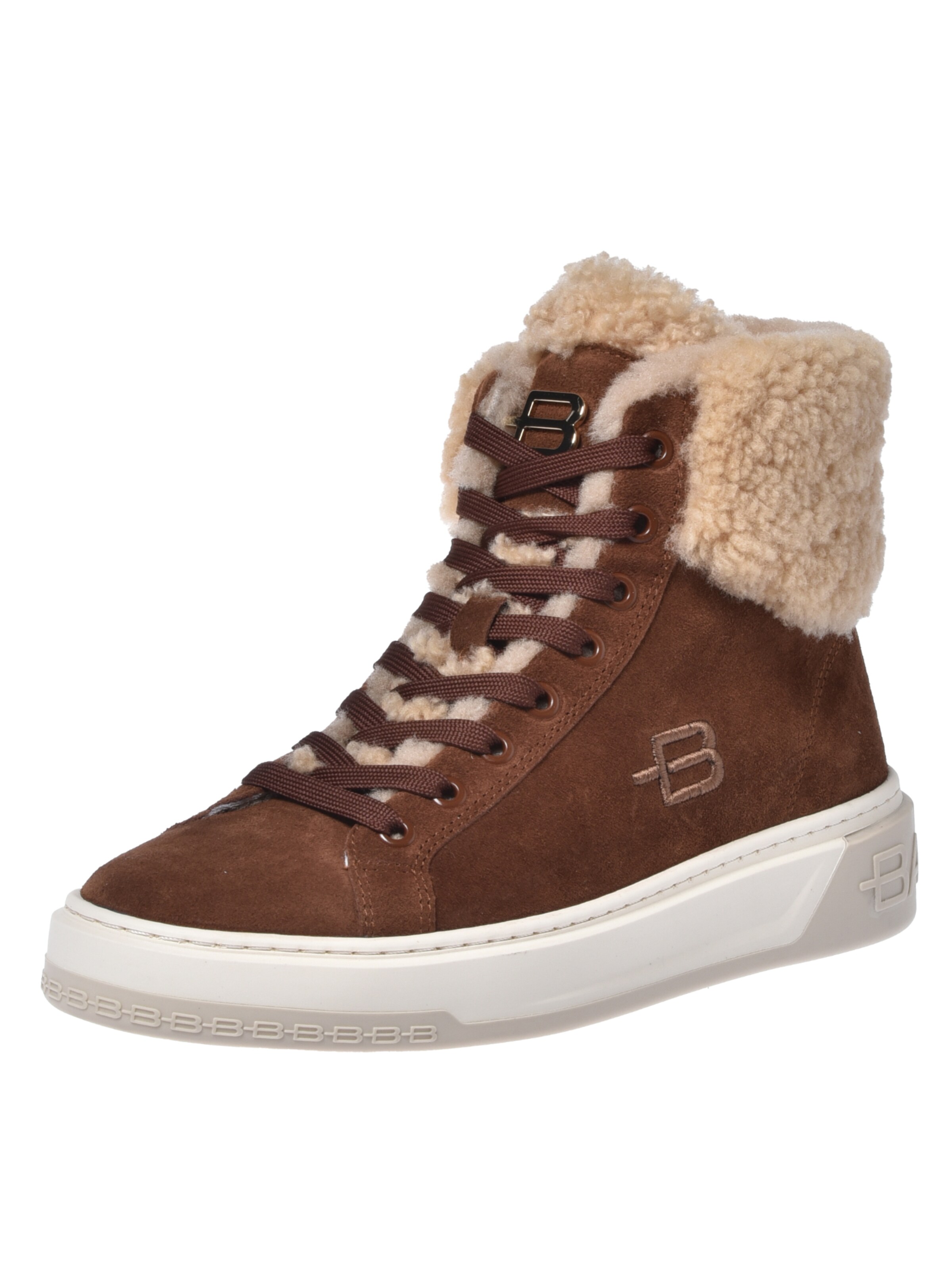 Baskets hautes BALDININI en marron : devant