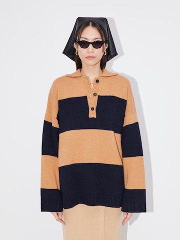 LeGer by Lena Gercke Oversized sweater 'Charlotta' in Brown: front