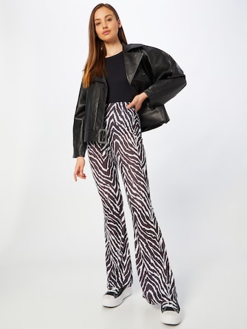 Nasty Gal Flared Leggings in Zwart