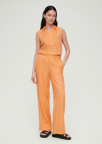 Wide leg Pantaloni di s.Oliver in arancione