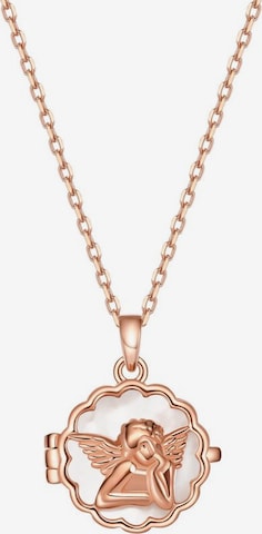 Hey Happiness - Cadena 'Seraphina Locket' en oro: frente