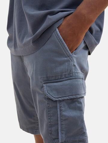 Regular Pantalon cargo TOM TAILOR en bleu