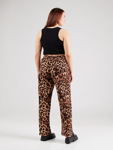 ONLY Carmakoma Wide leg Trousers 'CARCASHI' in Beige