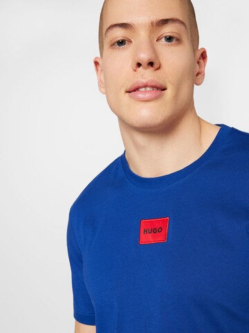 HUGO Shirt 'Diragolino212' in Blauw