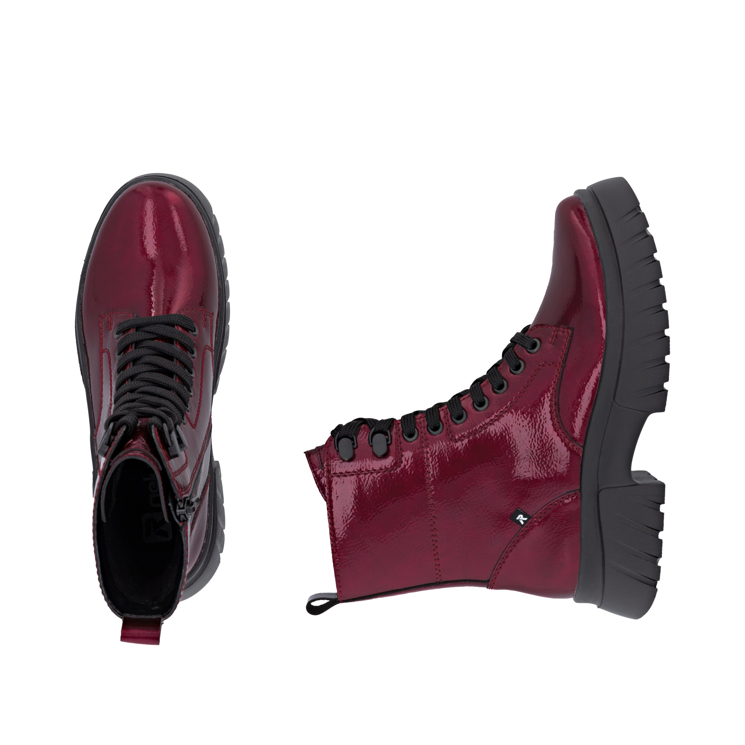 Rieker Schnürstiefel 'W1870' in Rot