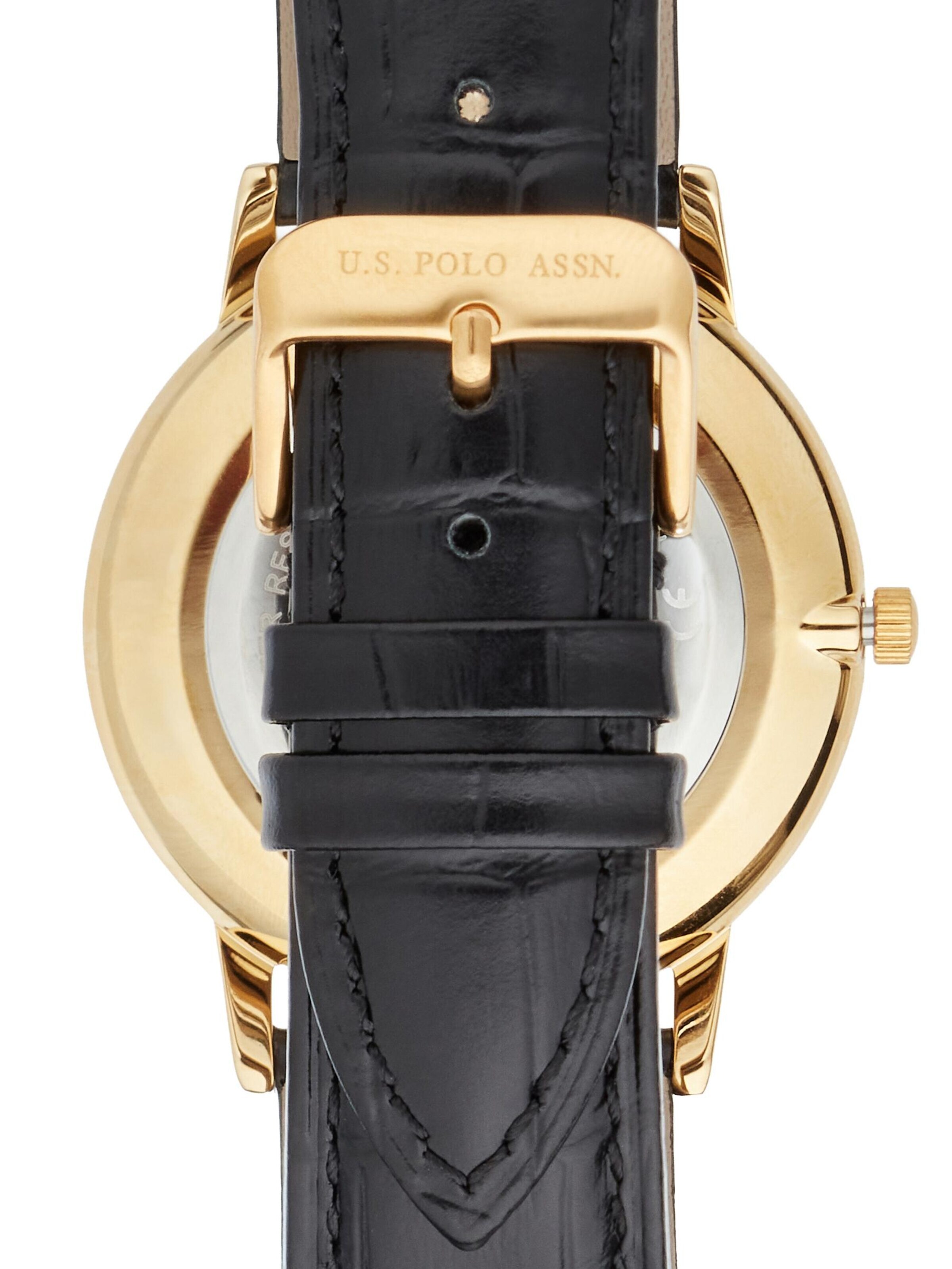U.S. POLO ASSN. Analoguhr 'Viktor'‌‌‌‌‌‌‌‌ in Schwarz