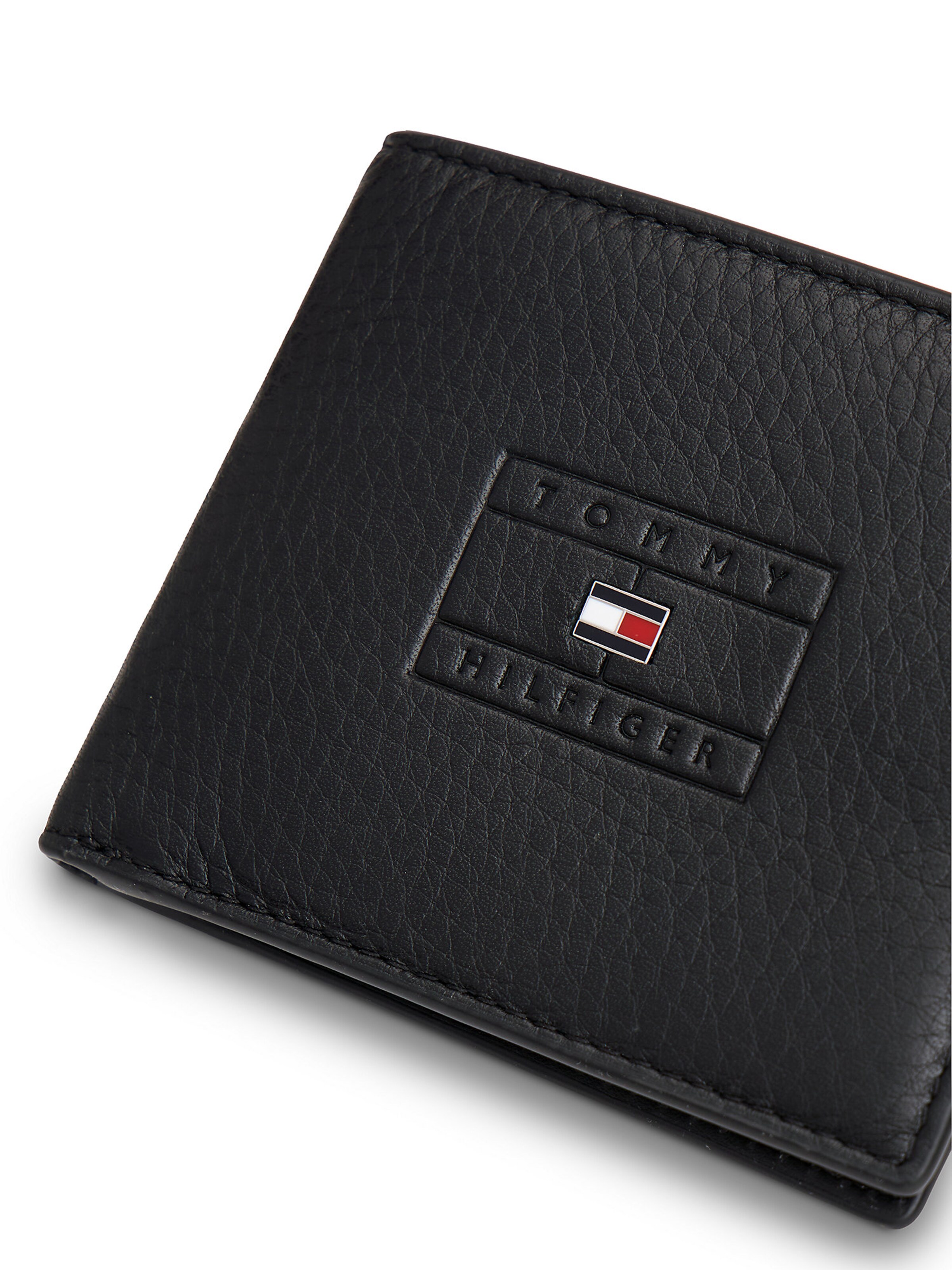 TOMMY HILFIGER Portemonnee in Zwart