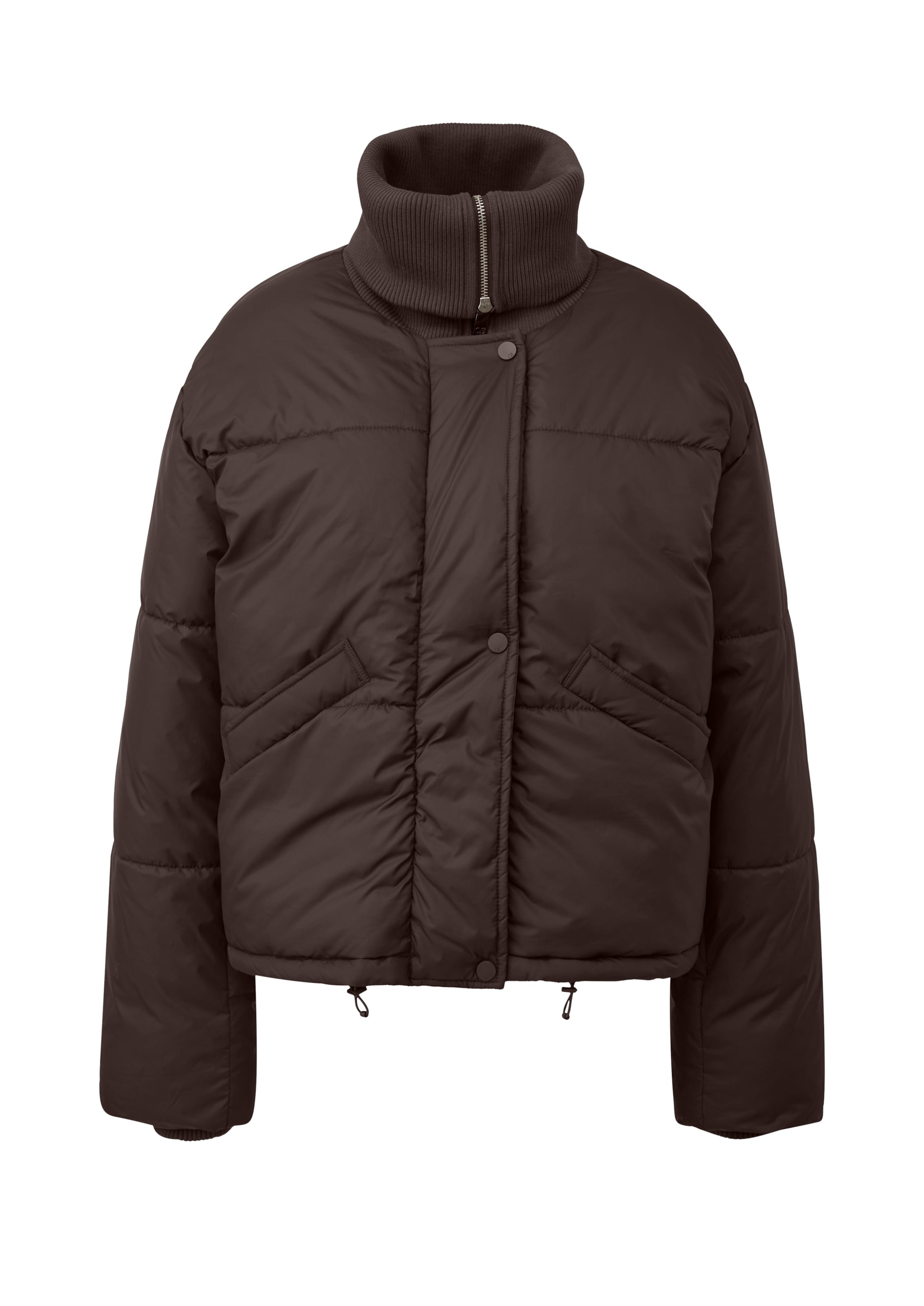 QS Winterjas in Bruin: voorkant