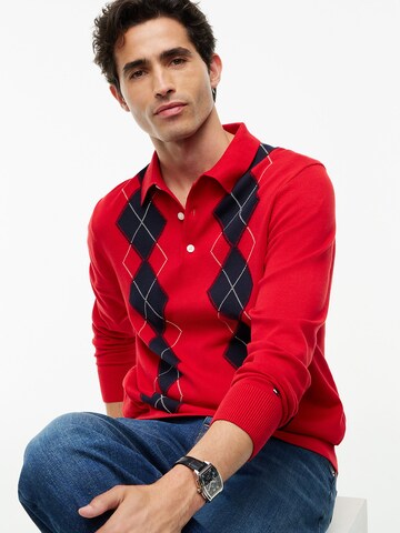 TOMMY HILFIGER Pullover in Rot
