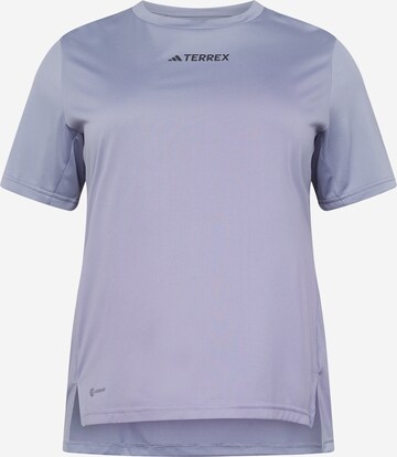 T-shirt fonctionnel 'Multi ' ADIDAS TERREX en violet : devant