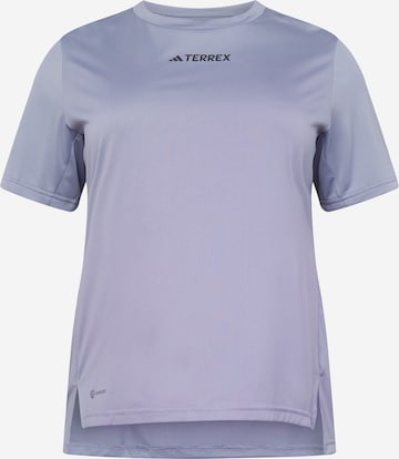 ADIDAS TERREX Λειτουργικό μπλουζάκι 'Multi ' σε λιλά: μπροστά