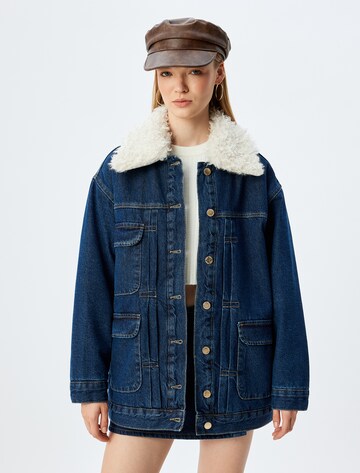 Koton Between-season jacket in Blue: front