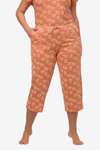 Ulla Popken Pyjamhose  (GOTS) in Orange: predná strana