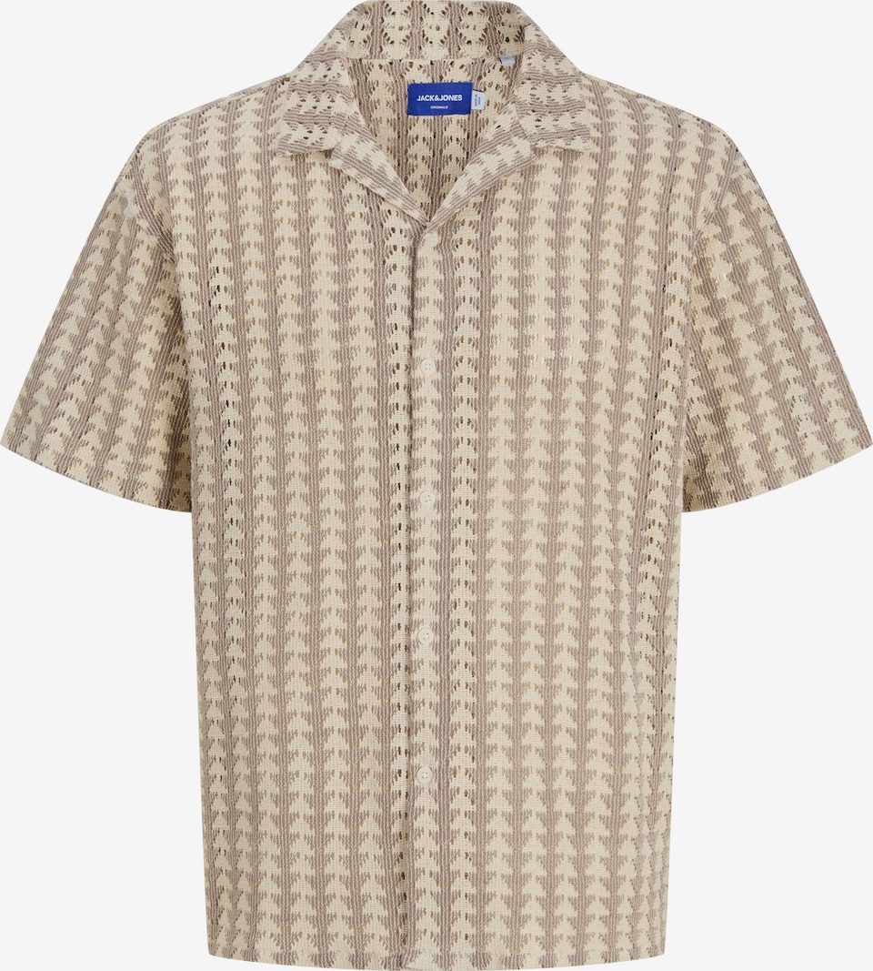 Comfort Fit Cămașă 'JORSUMMER LUKE' de la JACK & JONES pe maro: față