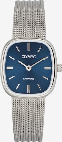 Montre à affichage analogique Olympic en argent : devant