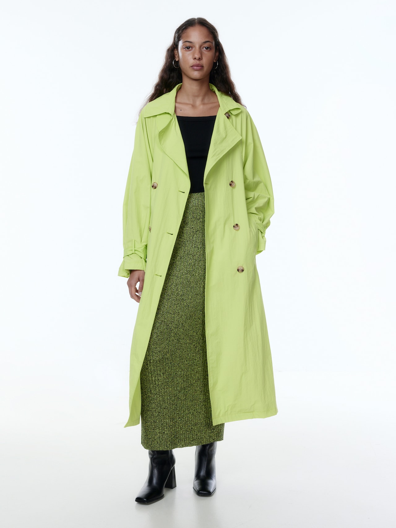 EDITED Jupe 'Pardis' citron vert