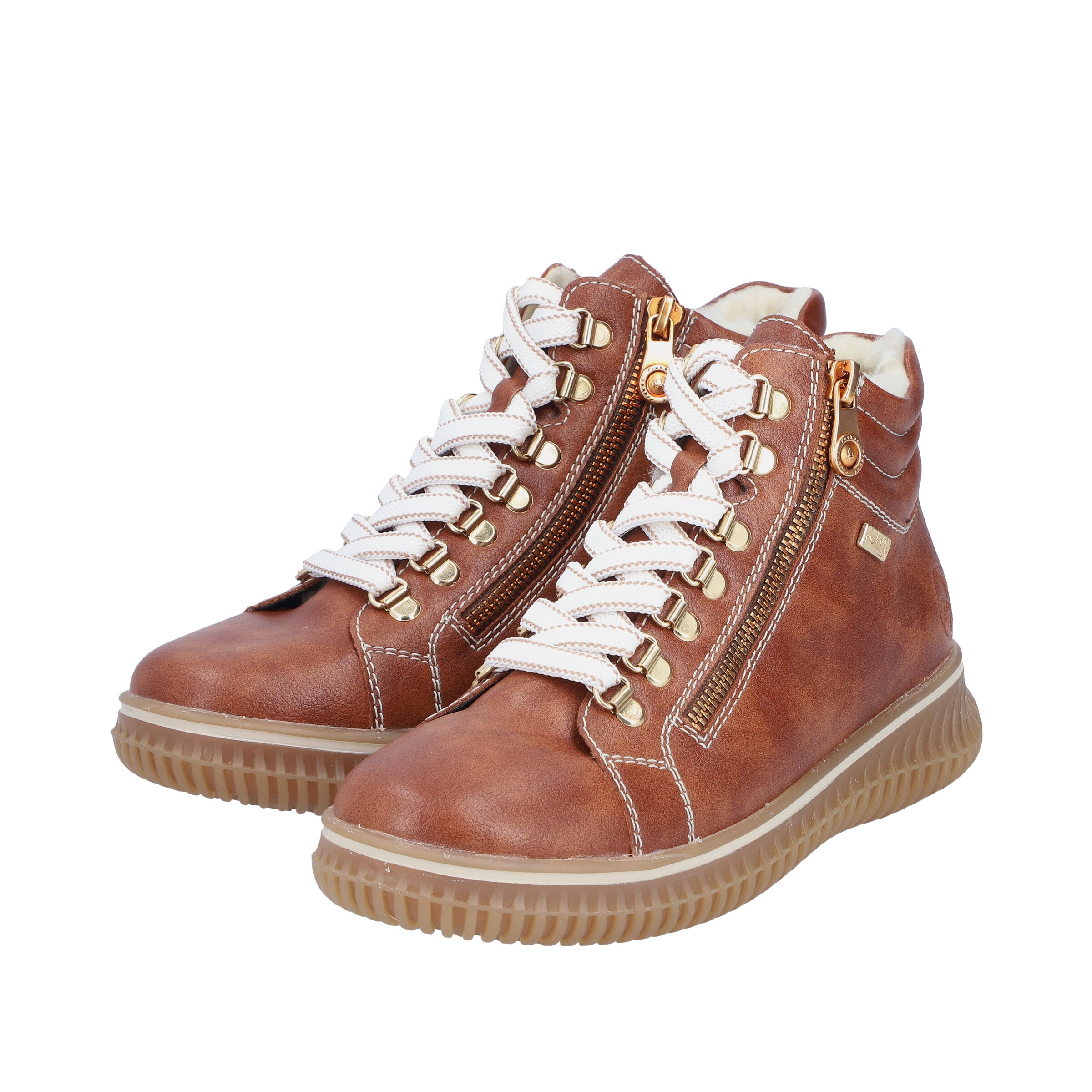 Baskets hautes Rieker en marron