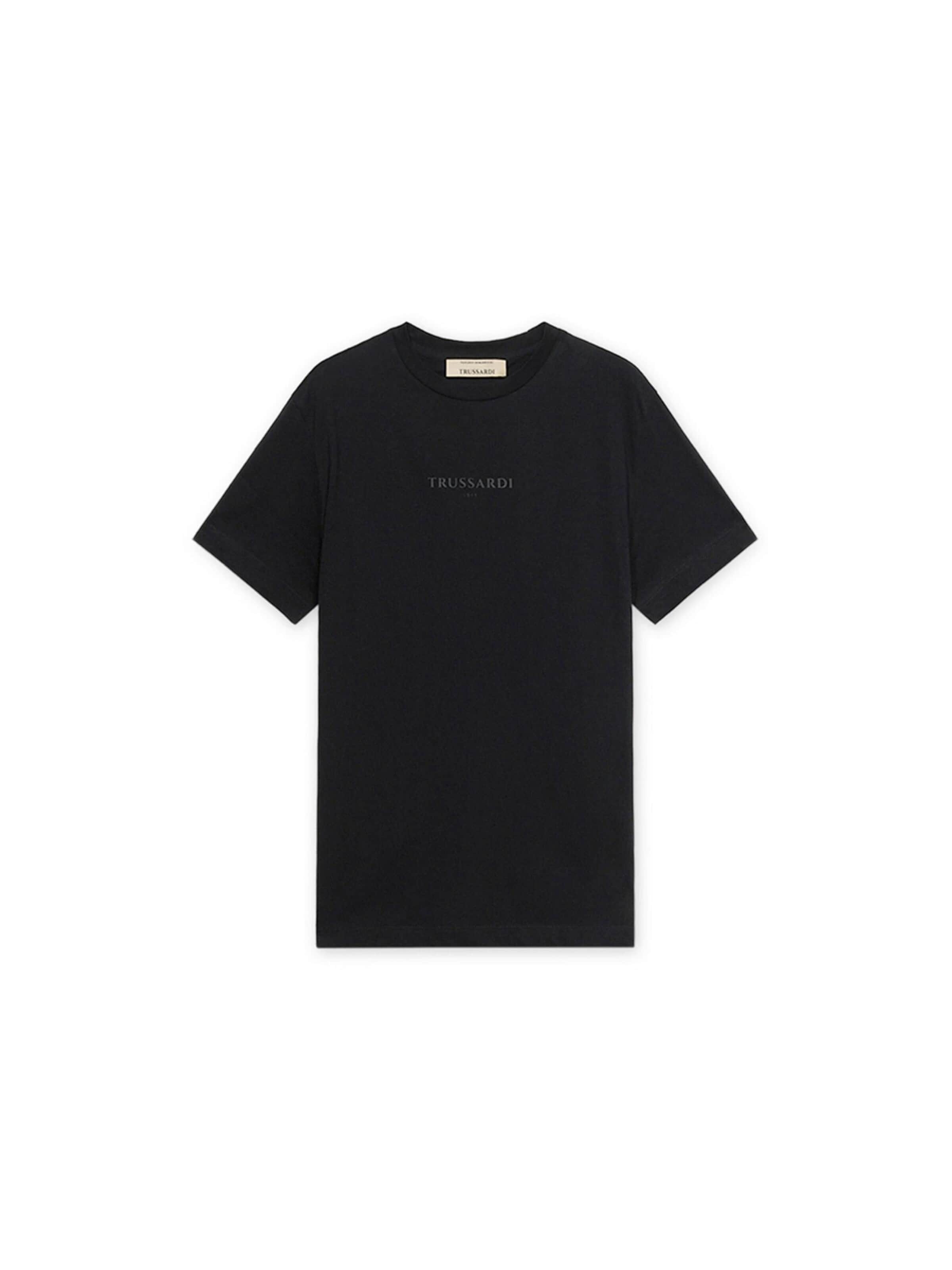 Trussardi - Camiseta en negro: frente