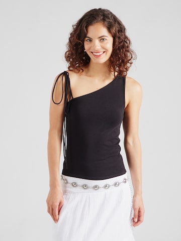 WEEKDAY Top 'Chloe' - Čierna: predná strana