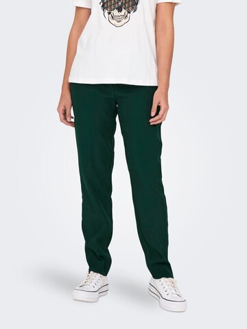 ONLY Normální Kalhoty s puky 'VERONICA ELLY' – zelená: přední strana