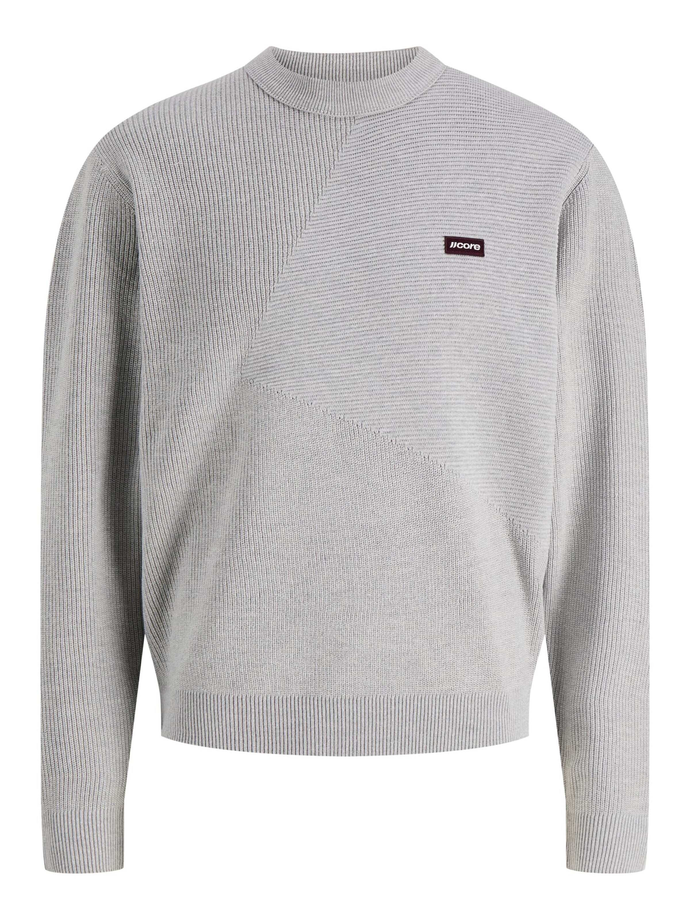 JACK & JONES Trui 'JJClub' in M in de kleur Grijs gemêleerd, Productweergave