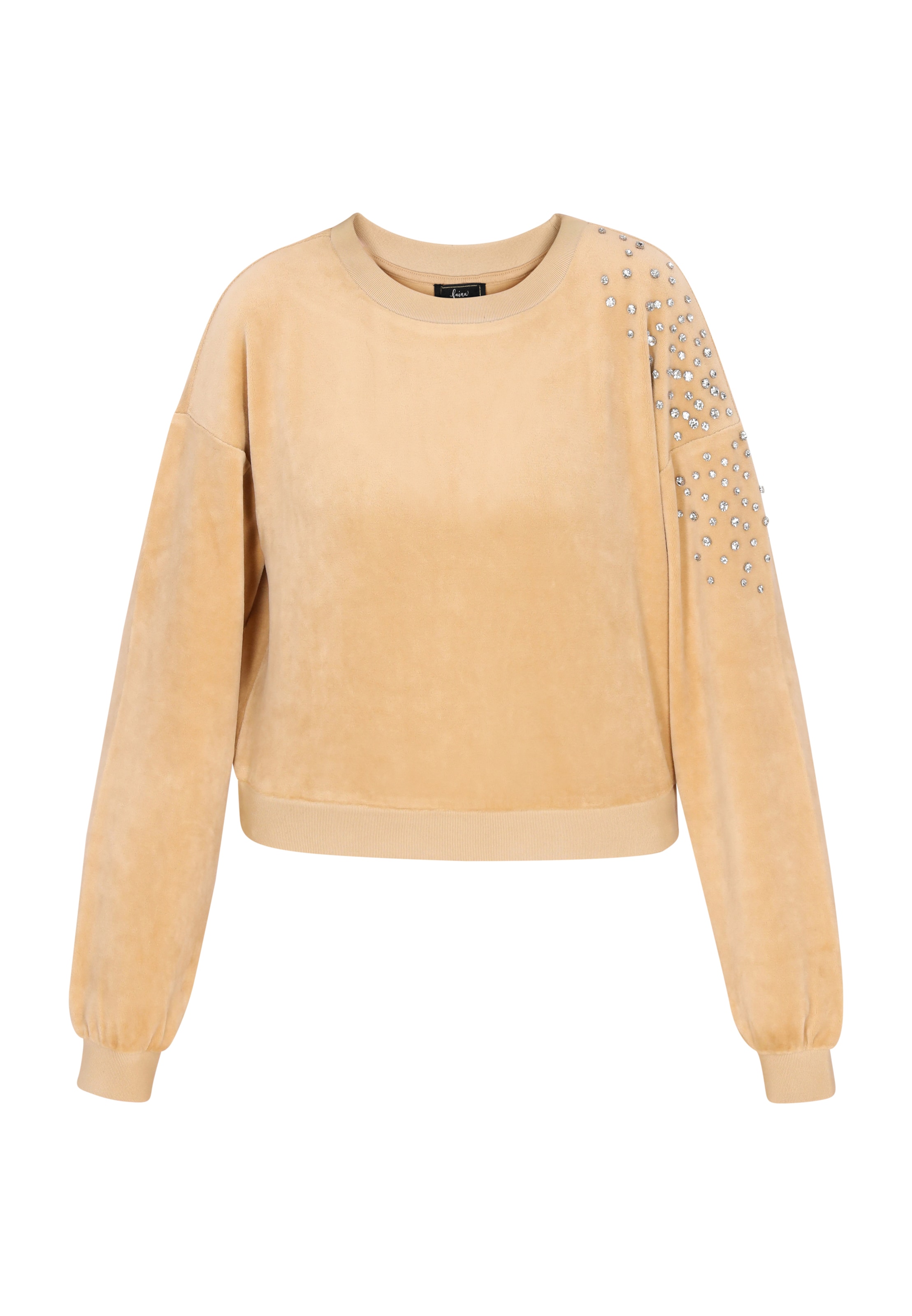 faina - Sudadera en beige: frente