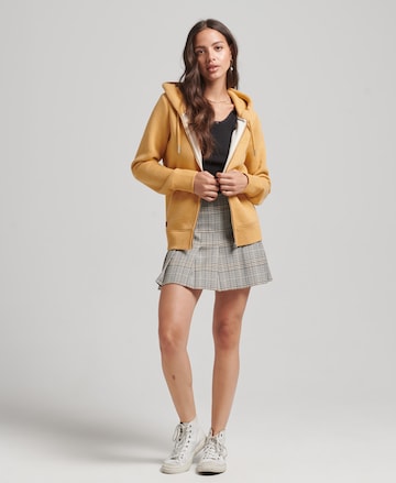 Superdry Zip-Up Hoodie 'Essential' in Yellow