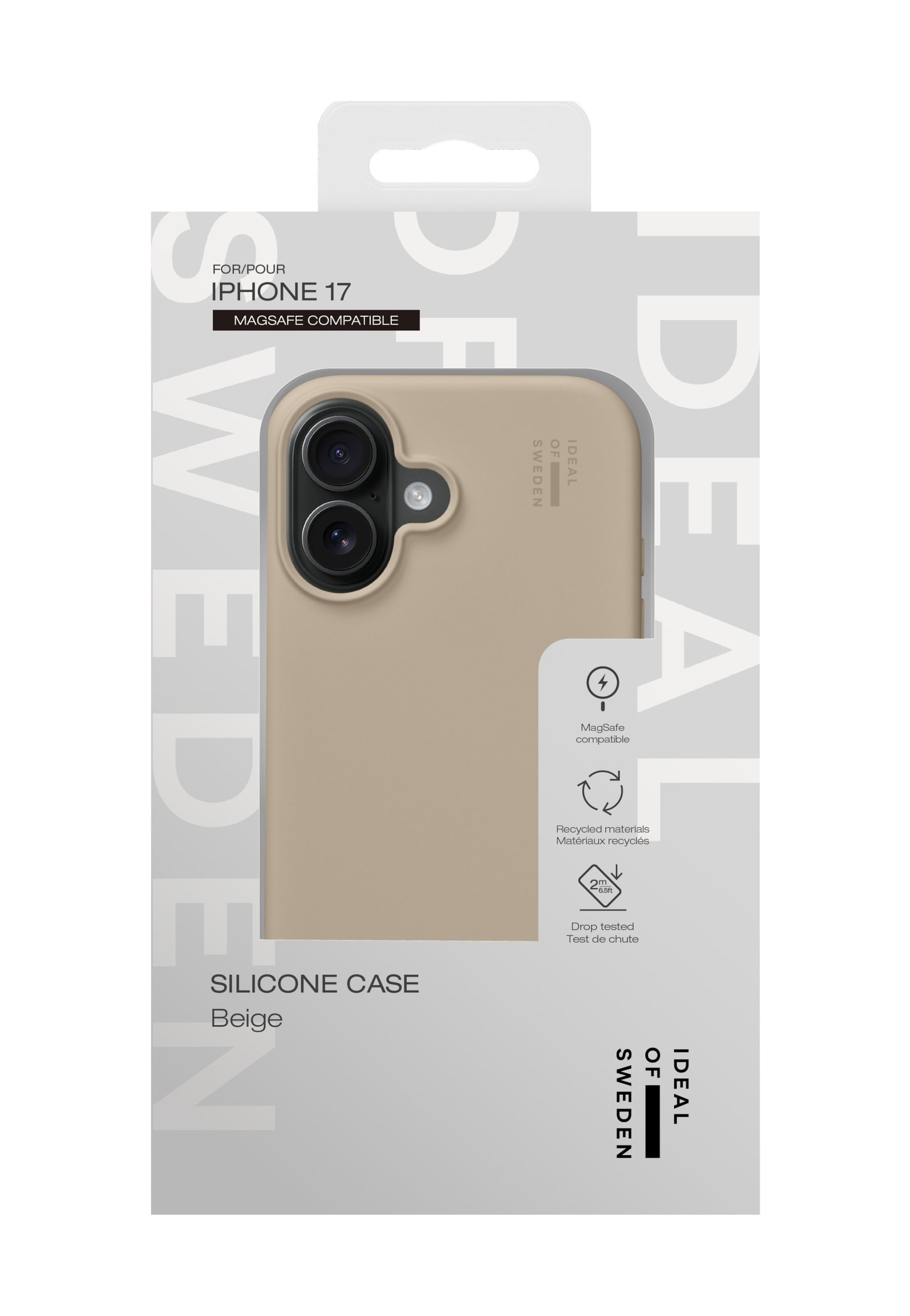 Protection pour smartphone 'MagSafe iPhone 17' iDeal of Sweden en beige